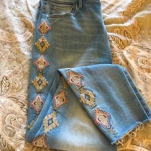 Sundance Driftwood Embroidered Jeans - 32